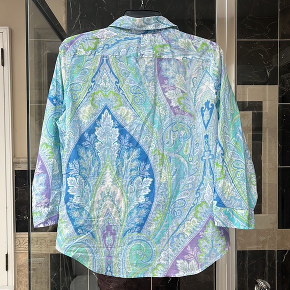 Lauren Ralph Lauren 3/4 sleeves blouse, size M, NWT. - Picture 4 of 6